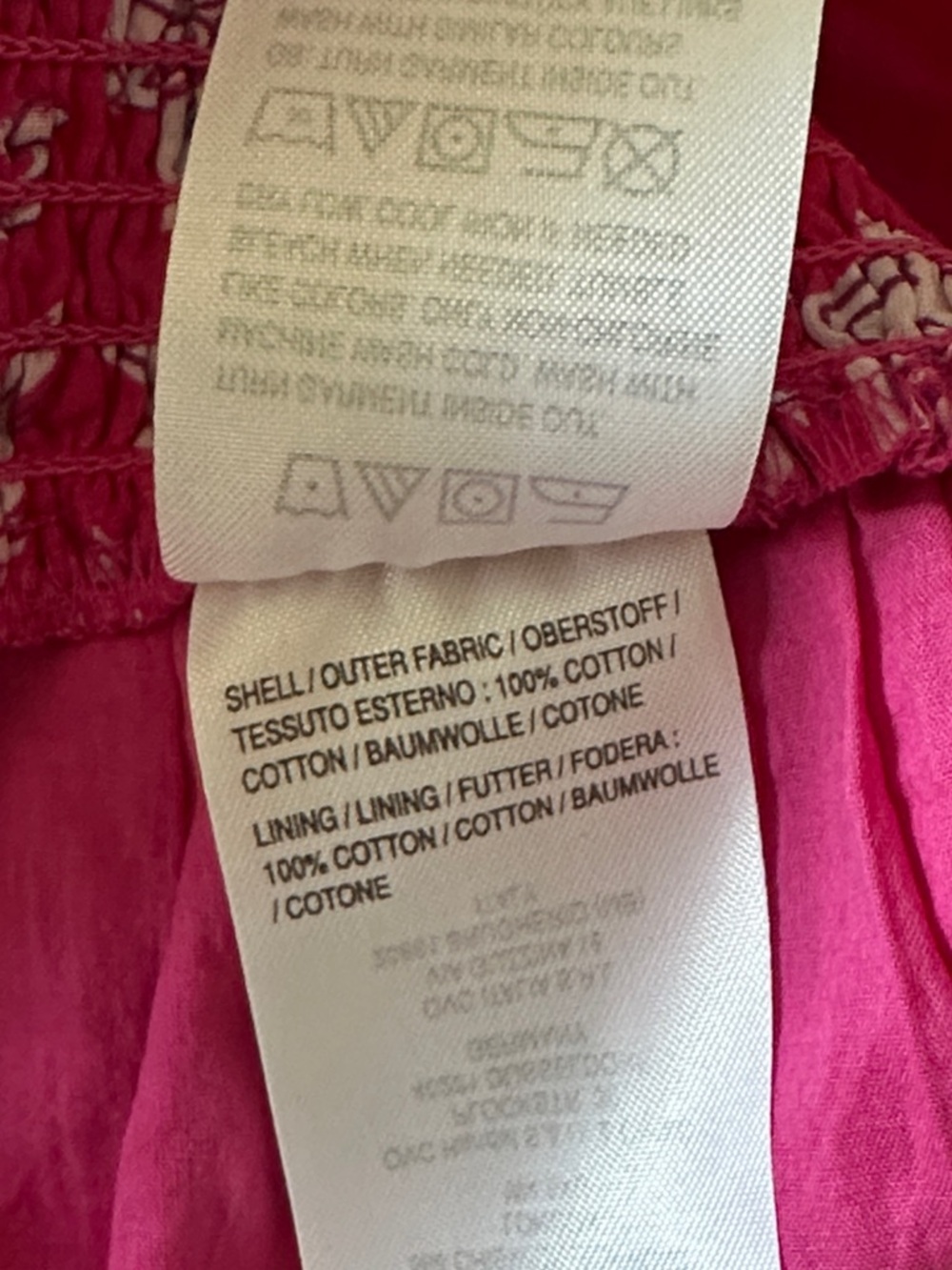 Destination 365 Fuchsia Floral Print Pull On Maxi Skirt 100% Cotton Size M NWOT - Picture 11 of 12